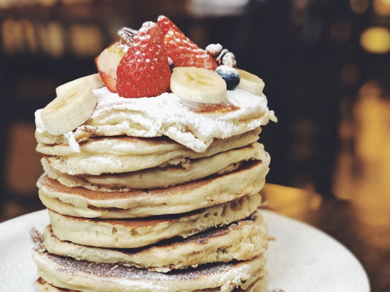 2021 02 03 Moose Pancake Stack With Strawberries
