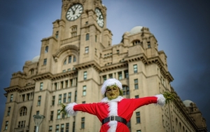 2025 11 10 Grinchmas At The Royal Liver Building Pier Head Liverpool