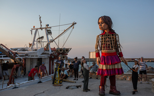 Little Amal And Boat Chios C The Walk Productions